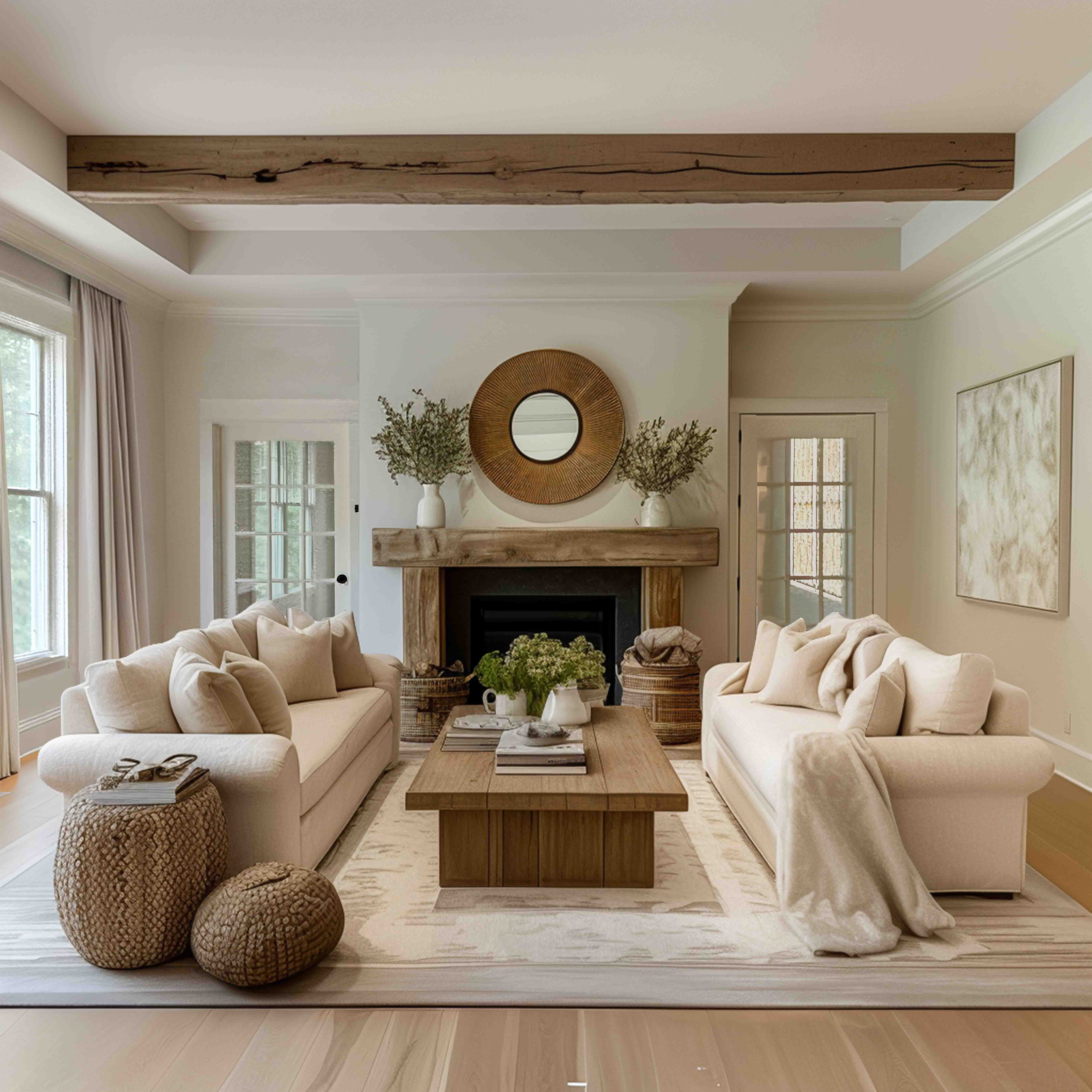 A serene atmosphere with clean lines and personalized decor