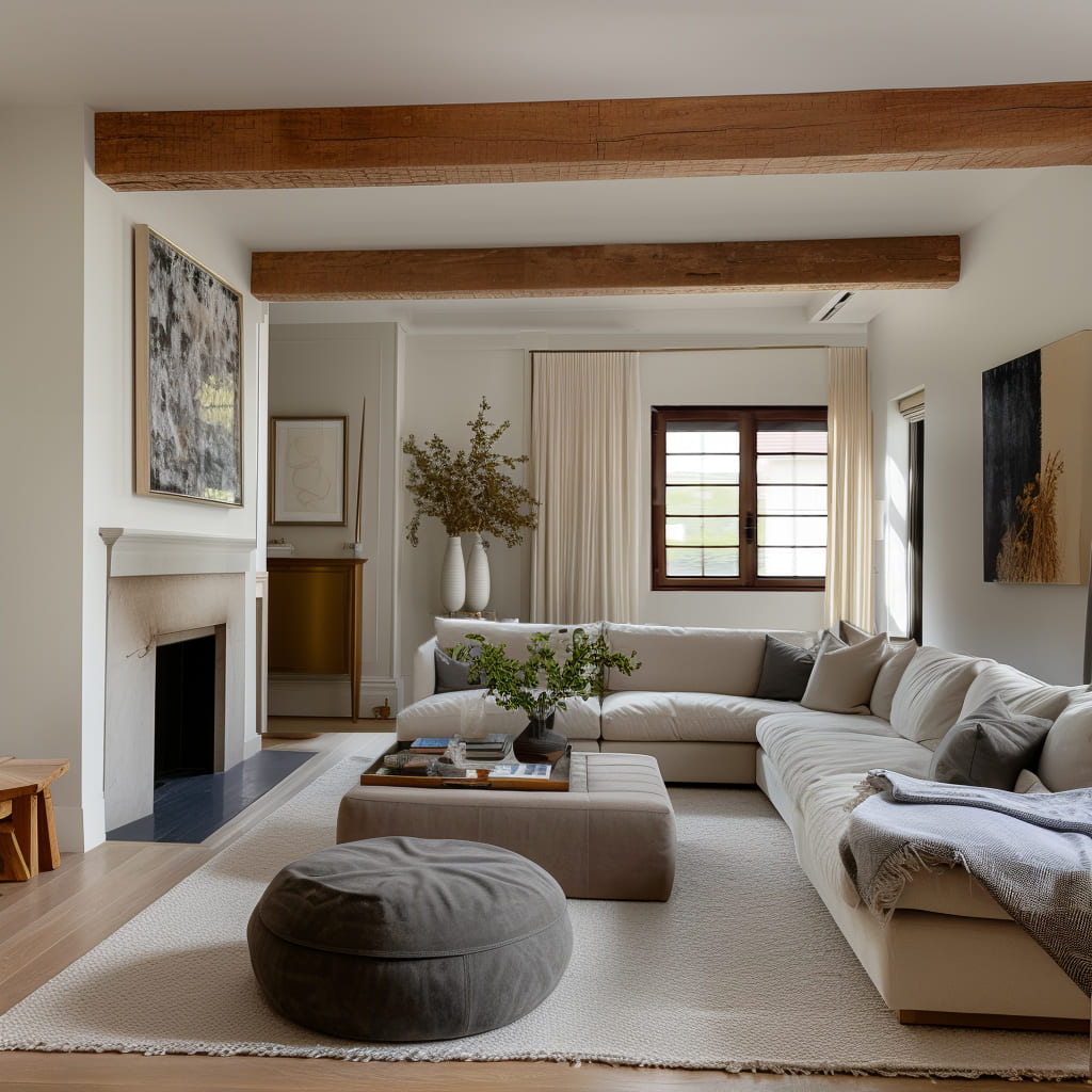 The living room boasts built-in shelving.jpg