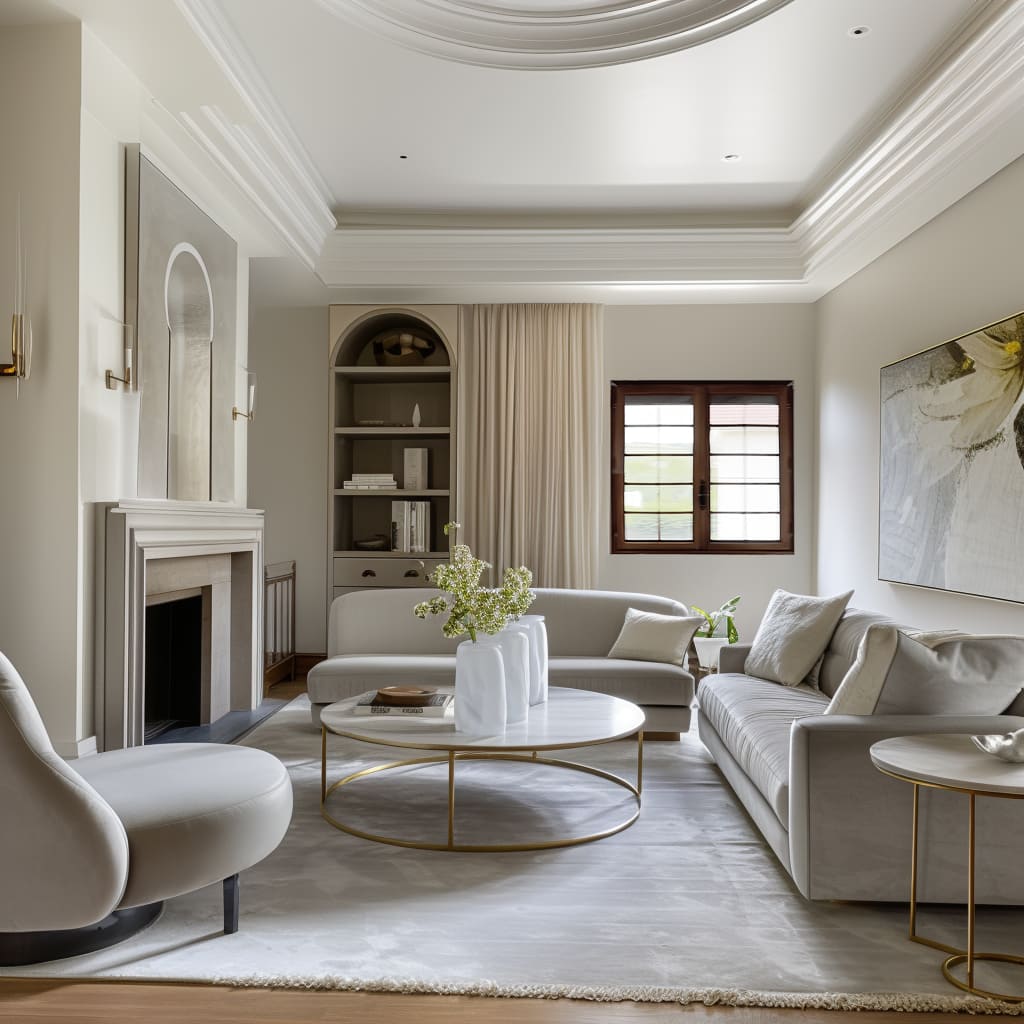 The living room features a traditional fireplace.jpg