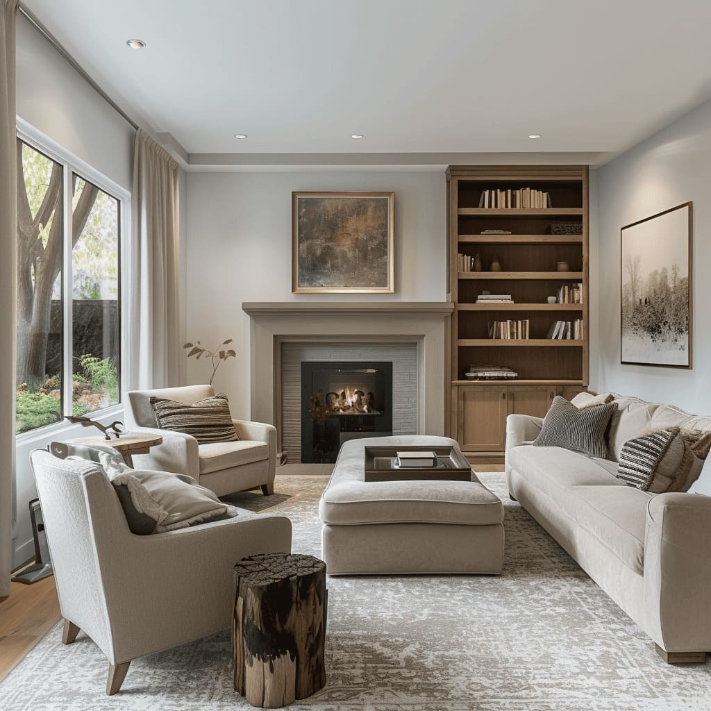 An original living room concept featuring Japandistyle furniture and natural materials