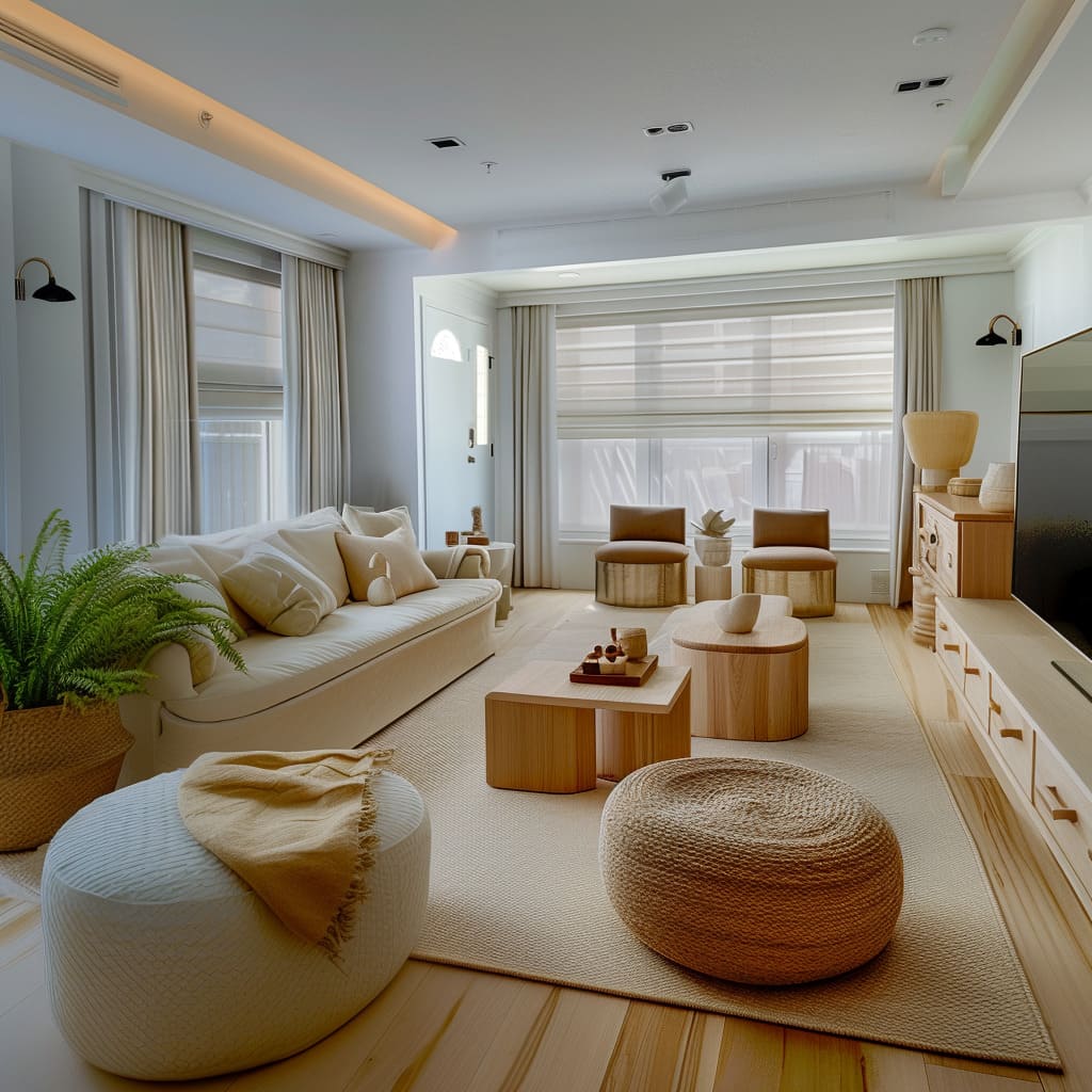 Sophisticated living room with modern chic and bold style