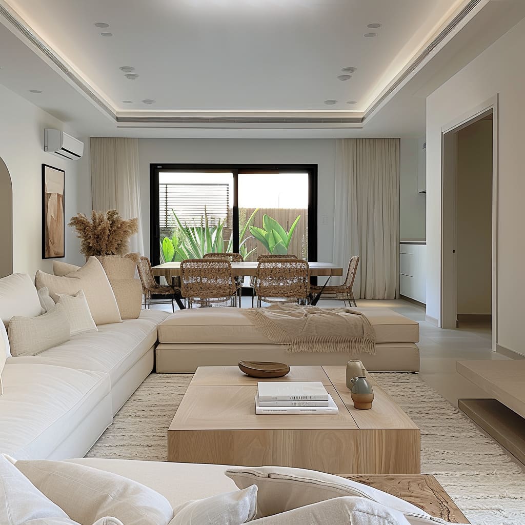 The small space solutions in this functional living room design