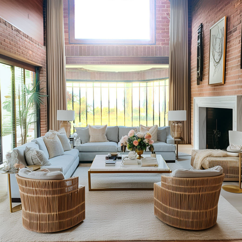 An irreplaceable blend of textures and finishes gives this home a timeless appeal