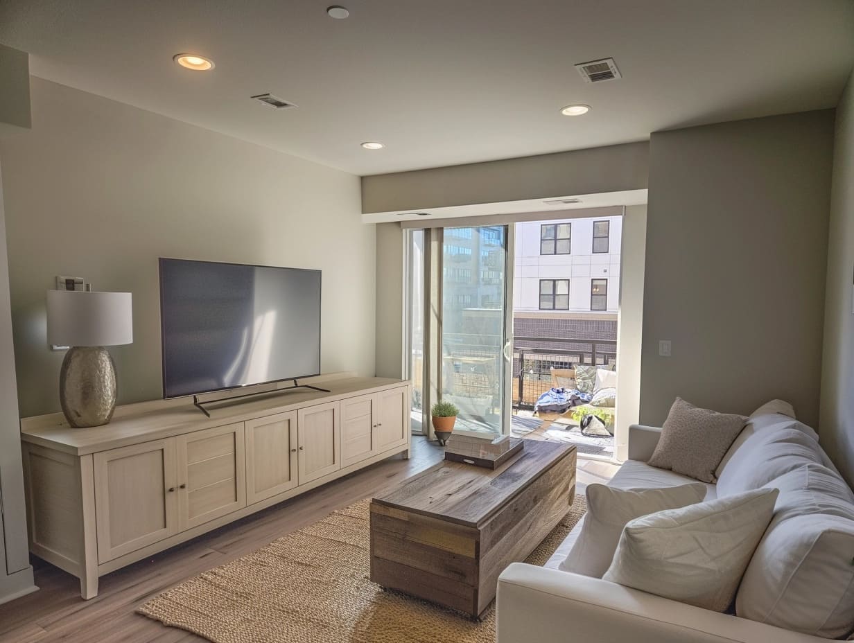 Minimalist Living Room After Redesign