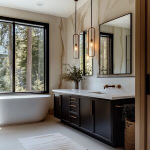 Stunning Modern Porcelain Tile Bathroom Ideas for American Homes