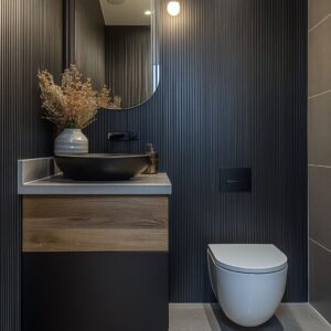 Creative Toilet Tile Designs for Modern Downstairs Toilets