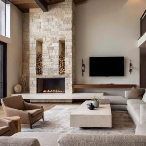 Modern Farmhouse TV Wall Designs with a Grounded Style