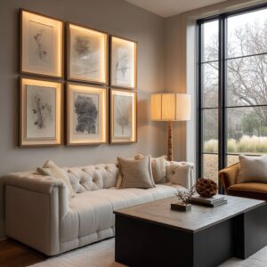 Living Room Gallery Wall Ideas That Feel Fresh, Luxurious, and Stylish