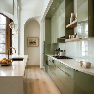 Stylish Backsplash Ideas for Green Cabinets That Work Without Competing for Attention