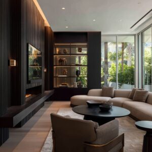 Deep Interior Design Style for Modern Men’s Living Rooms