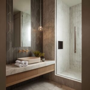 Contemporary Luxury Bathroom Design: Modern Composition of Calm