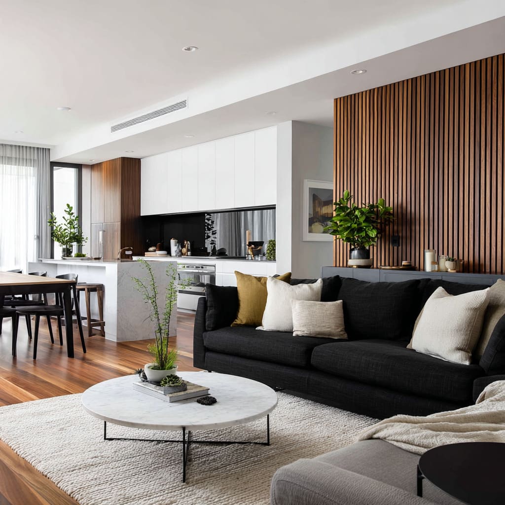 Black Sofa Living Room Design: The Color + Texture Formula That Stops It Feeling Heavy