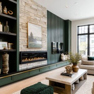 Why Some Fireplace Walls Look Expensive: Containment, Scale Shifts, and Clean Inserts
