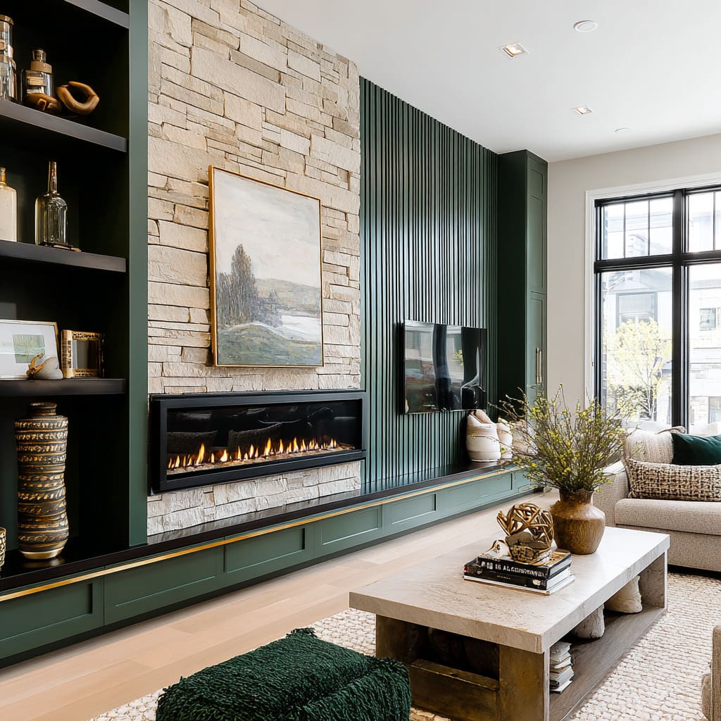 Why Some Fireplace Walls Look Expensive: Containment, Scale Shifts, and Clean Inserts