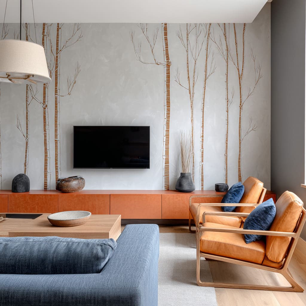 tall atelier gallery wall, where bamboo mural raw plaster aged wood act like one calm landscape tall atelier gallery wall, where bamboo mural raw plaster aged wood act like one calm landscape