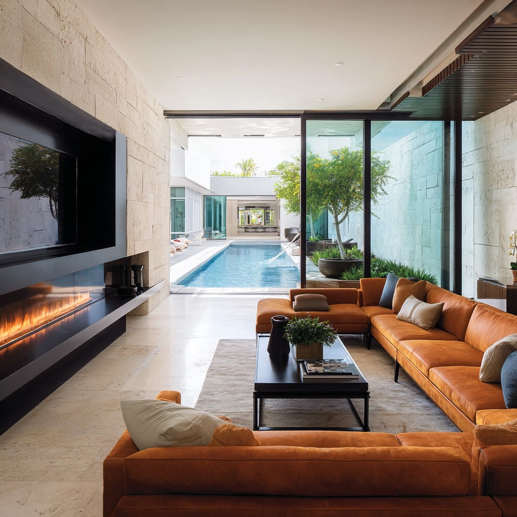 Orange Couch Living Room Ideas: How Warmth Looks High-End in Neutral Rooms